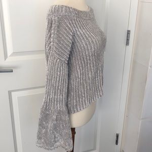 Super soft high low plush sweater